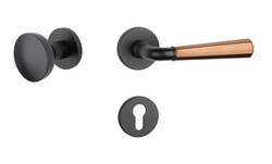 Kľučky na okrúhlych rozetách Kombinovaný APRILE