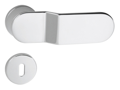 Kľučky na okrúhlych rozetách Strieborný Mariani