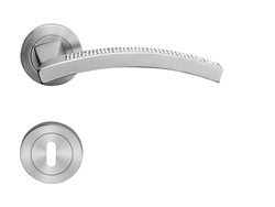 Kľučka na dvere LI - PROFILO MESH - R CHM - chróm matný (CS) | MP-KOVANIA.sk