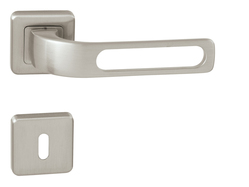 Kľučky na hranatých rozetách Strieborný Mariani