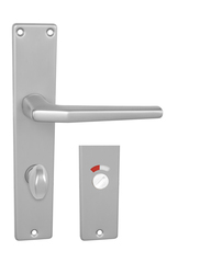 Kľučky na hranatých štítoch Strieborný BA