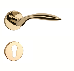 Kľučky na okrúhlych rozetách Zlatý APRILE