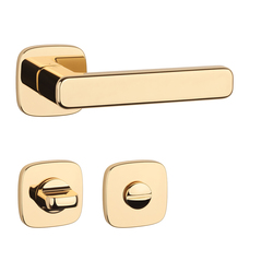 Kľučky na hranatých rozetách Zlatý APRILE