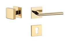 Kľučky na hranatých rozetách Zlatý APRILE