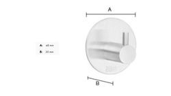 Vešiaky a háčiky  Strieborný SMEDBO