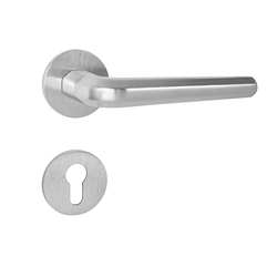 Kľučky na okrúhlych rozetách Strieborný Tupai