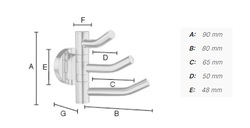 Držiaky na uterák Strieborný SMEDBO