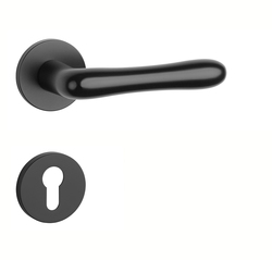 Kľučky na okrúhlych rozetách Čierny APRILE