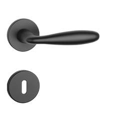 Kľučka na dvere AT - VERBENA - R 7S CIM - čierna matná (BLACK) | MP-KOVANIA.sk