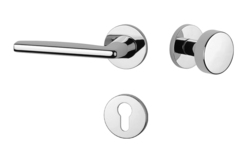 Kľučky na okrúhlych rozetách Strieborný APRILE