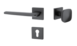 Kľučky na hranatých rozetách Čierny APRILE