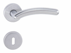 Kľučky na okrúhlych rozetách Strieborný Tupai