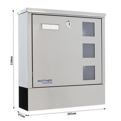 Poštové schránky Strieborný ROTTNER