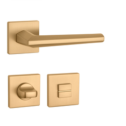 Kľučky na hranatých rozetách Zlatý APRILE