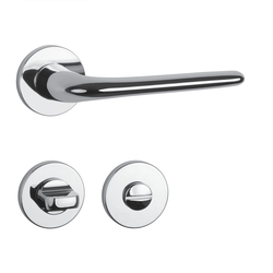 Kľučky na okrúhlych rozetách Strieborný APRILE