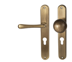 Kľučky na oválnych štítoch Bronzový NI