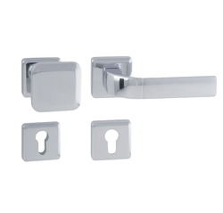 Spevnené kovanie MI - QB SECUR / SUN 1 - HR CHL/CHL/CHM - chróm lesklý/chróm lesklý/chróm matný | MP-KOVANIA.sk