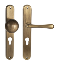 Kľučky na oválnych štítoch Bronzový NI