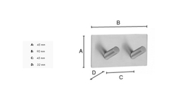 Samolepiace držiaky a vešiaky na uteráky Čierny SMEDBO