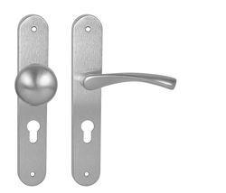 Kľučky na oválnych štítoch Strieborný MPK