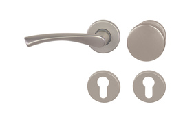 Kľučky na okrúhlych rozetách Strieborný BA