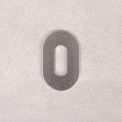 Úzke oválne rozety Strieborný NUDA - VERUM ITALY