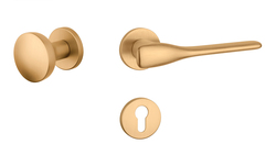 Kľučky na okrúhlych rozetách Zlatý APRILE