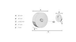 Šnúry na bielizeň Strieborný SMEDBO