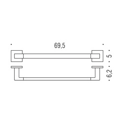 Držiaky na uterák Čierny COLOMBO