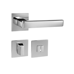 Kľučky na hranatých rozetách Strieborný Tupai