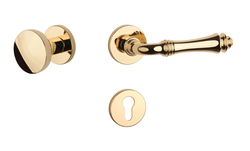 Kľučky na okrúhlych rozetách Zlatý APRILE