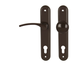 Kľučky na oválnych štítoch Hnedý KE