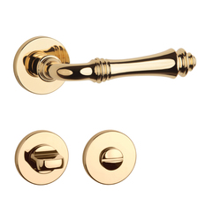 Kľučky na okrúhlych rozetách Zlatý APRILE