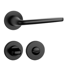 Kľučky na okrúhlych rozetách Čierny APRILE