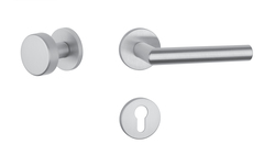 Kľučky na okrúhlych rozetách Strieborný APRILE