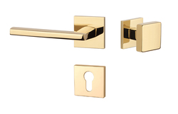 Kľučky na hranatých rozetách Zlatý APRILE