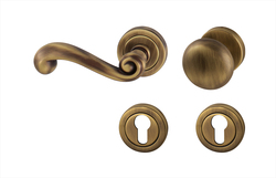 Kľučky na okrúhlych rozetách Bronzový Tupai