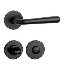 Kľučky na okrúhlych rozetách Čierny APRILE