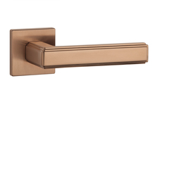 Kľučky na hranatých rozetách Medený APRILE