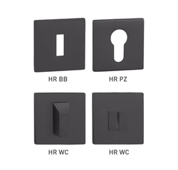 Rozeta ku kľučke TI - ROZETA - HR 5S CIM PVD - čierna matná PVD (155) | MP-KOVANIA.sk