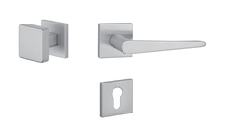 Kľučky na hranatých rozetách Strieborný APRILE