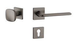 Kľučky na hranatých rozetách Sivý APRILE