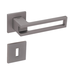 Kľučka na dvere TI - BURACO 3 - HR 3036Q 5S NIM - nikel matný (142) | MP-KOVANIA.sk