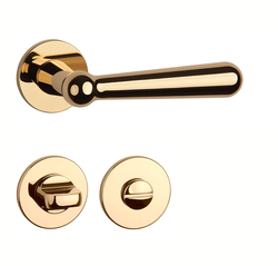 Kľučky na okrúhlych rozetách Zlatý APRILE