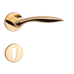 Kľučky na okrúhlych rozetách Zlatý APRILE