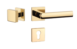 Kľučky na hranatých rozetách Zlatý APRILE