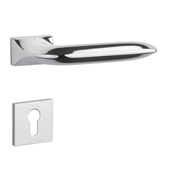 Kľučky na obdĺžnikových rozetách Strieborný APRILE