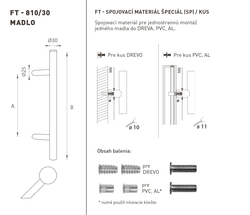 Madlá okrúhle vyosené Čierny FT