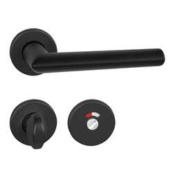 Kľučky na okrúhlych rozetách Čierny BA