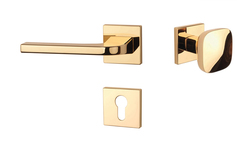 Kľučky na hranatých rozetách Zlatý APRILE